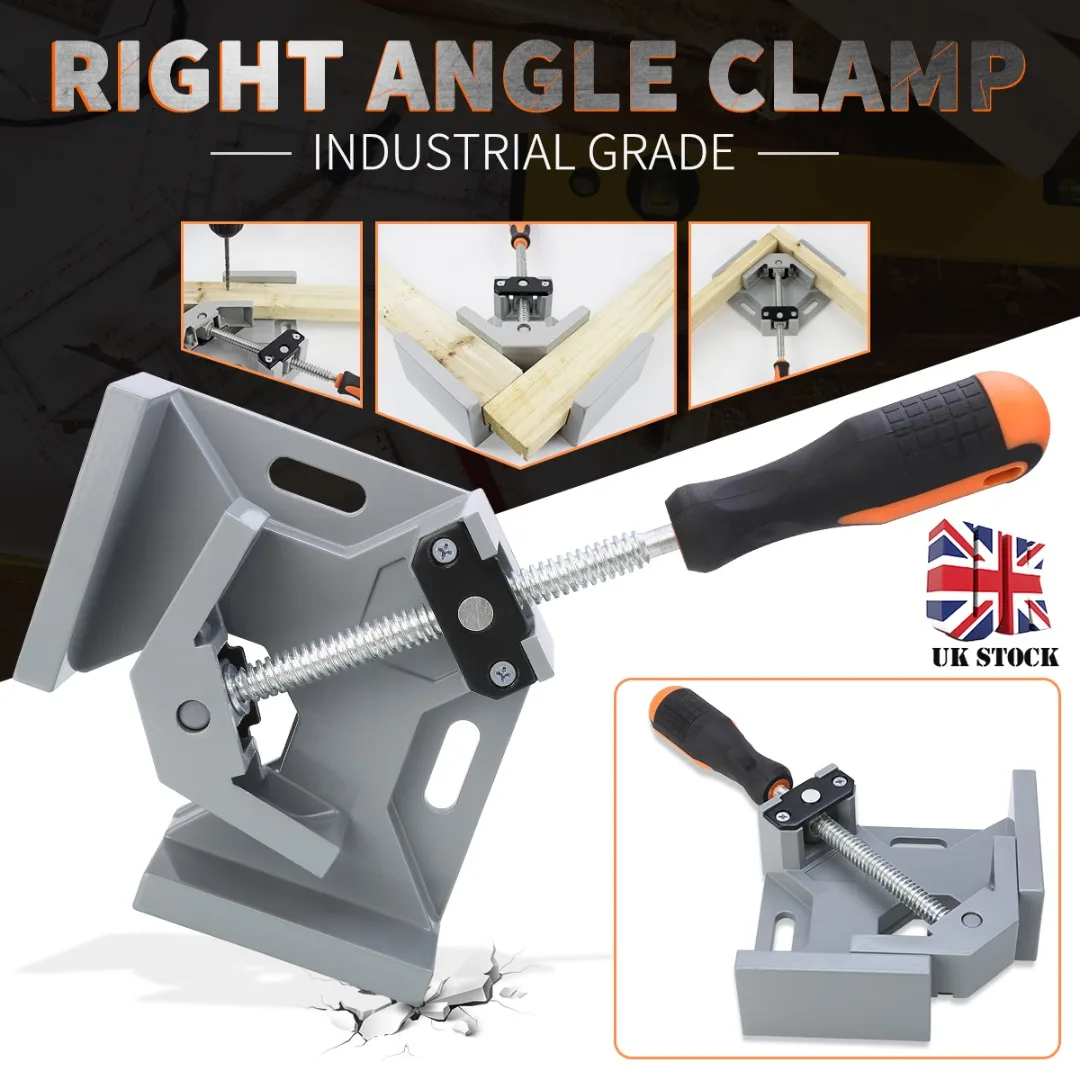 90 Degree Aluminium Alloy Right Angle Clamp DIY Corner Clamps Quick Fixed Fishtank Glass Wood Picture Frame Woodworking Tool
90 Degree Aluminium Alloy Right Angle Clamp DIY Corner Clamps Quick Fixed Fishtank Glass Wood Picture Frame Woodworking Tool