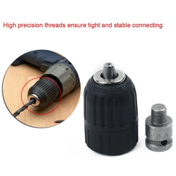 2pcs Keyless Drill Chuck Adapter Kit Hex Shank Screwdriver Impact Driver Nutdriver Connection Power Tool Accessories
2pcs Keyless Drill Chuck Adapter Kit Hex Shank Screwdriver Impact Driver Nutdriver Connection Power Tool Accessories