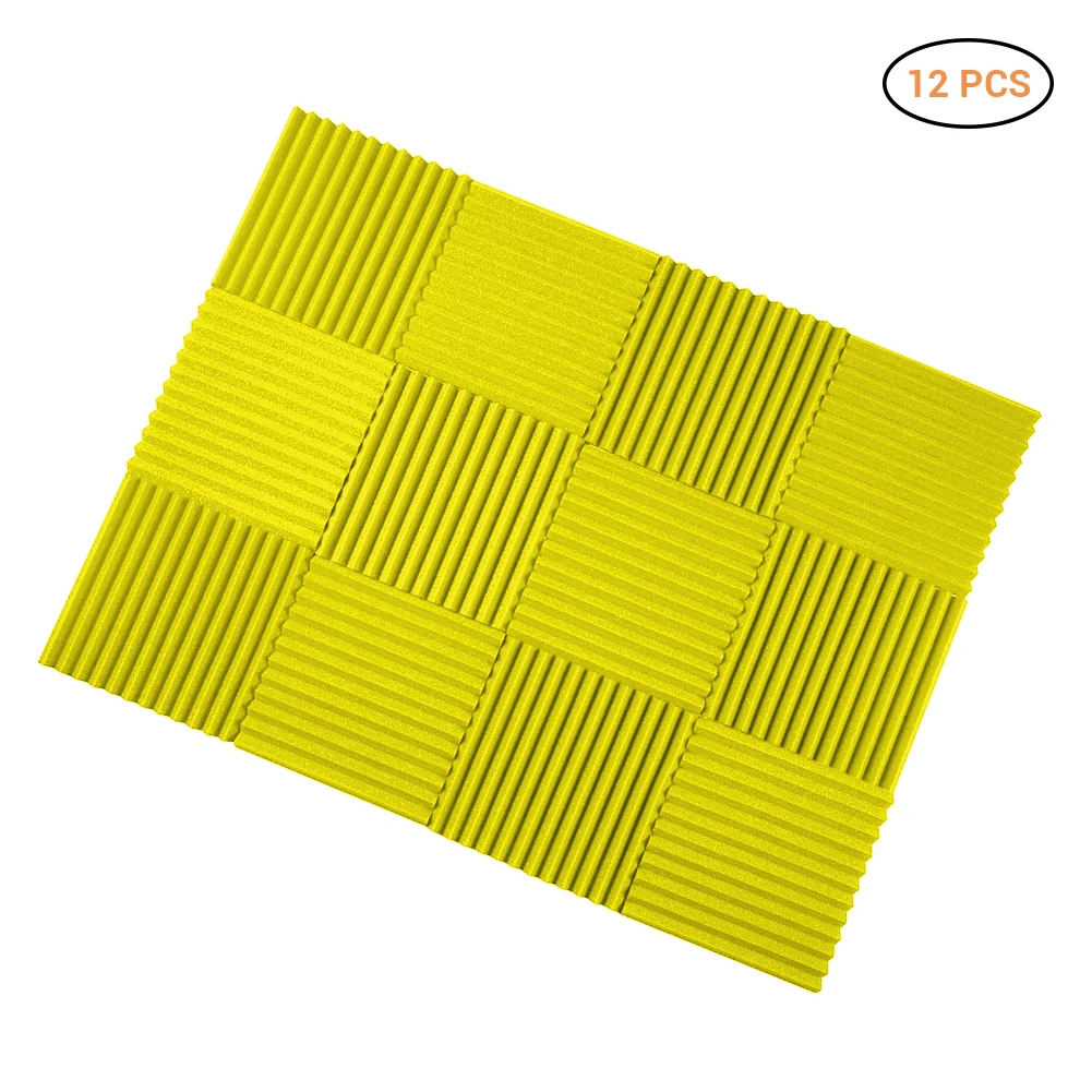 12Pcs 30*30cm Acoustic Foam Soundproofing Foam Studio Acoustic Panels Absorption Wedge Tiles Polyurethane Foam
12Pcs 30*30cm Acoustic Foam Soundproofing Foam Studio Acoustic Panels Absorption Wedge Tiles Polyurethane Foam