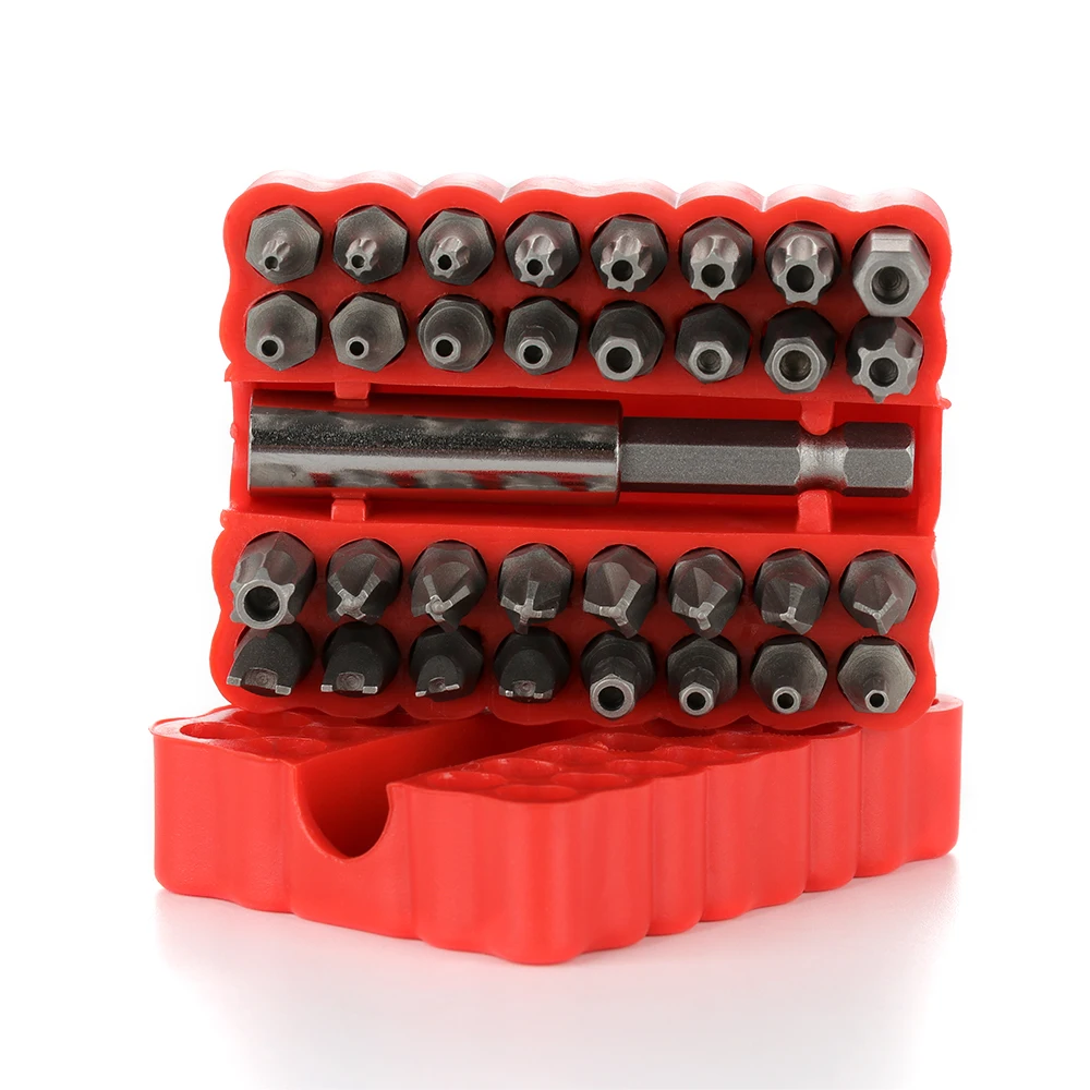 33pcs Security Tamper Proof Bit Torx Hex Star Spanner Tri Wing Spanner Screwdrive Magnetic Bit Holder Screw Driver Bits VEN43T5
33pcs Security Tamper Proof Bit Torx Hex Star Spanner Tri Wing Spanner Screwdrive Magnetic Bit Holder Screw Driver Bits VEN43T5