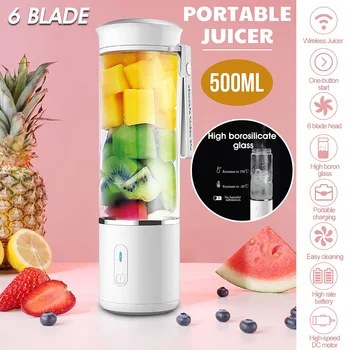 Warmtoo 500ml USB Rchargable Portable Electric Juicer High Borosilicate Glass Smoothie Blender Machine Mixer Juice Cup Maker
Warmtoo 500ml USB Rchargable Portable Electric Juicer High Borosilicate Glass Smoothie Blender Machine Mixer Juice Cup Maker