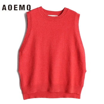 AOEMQ Casual Vest Cotton Soft Warm O-Neck Collar Vests Sleeveless 6 Colors Sweaters Pullover Winter Vest&Sweater Women Clothing
AOEMQ Casual Vest Cotton Soft Warm O-Neck Collar Vests Sleeveless 6 Colors Sweaters Pullover Winter Vest&Sweater Women Clothing