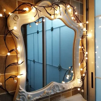 60LEDs Vines lights Copper Wire Branch lights Globe led fairy Rattan string lights Plug Cafe Christmas Wedding Party Decoration
60LEDs Vines lights Copper Wire Branch lights Globe led fairy Rattan string lights Plug Cafe Christmas Wedding Party Decoration