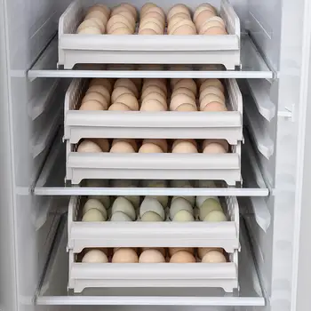 Home Kitchen Drawer Refrigerator Egg Fresh-keeping Box Egg Drag Multi-layer Grid Egg Storage Box Is Convenient And Practical
Home Kitchen Drawer Refrigerator Egg Fresh-keeping Box Egg Drag Multi-layer Grid Egg Storage Box Is Convenient And Practical