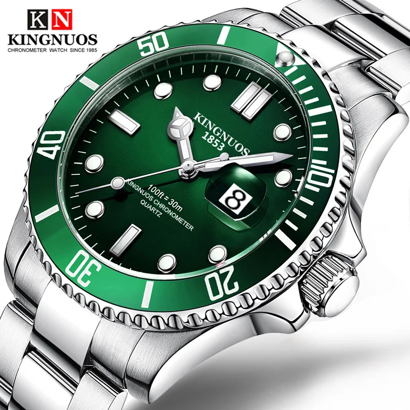 KINGNUOS Authentic Fashion Trend Solid Steel Belt Waterproof Calendar Watch Night Light Watch Butterfly Buckle Relogio Masculino
KINGNUOS Authentic Fashion Trend Solid Steel Belt Waterproof Calendar Watch Night Light Watch Butterfly Buckle Relogio Masculino