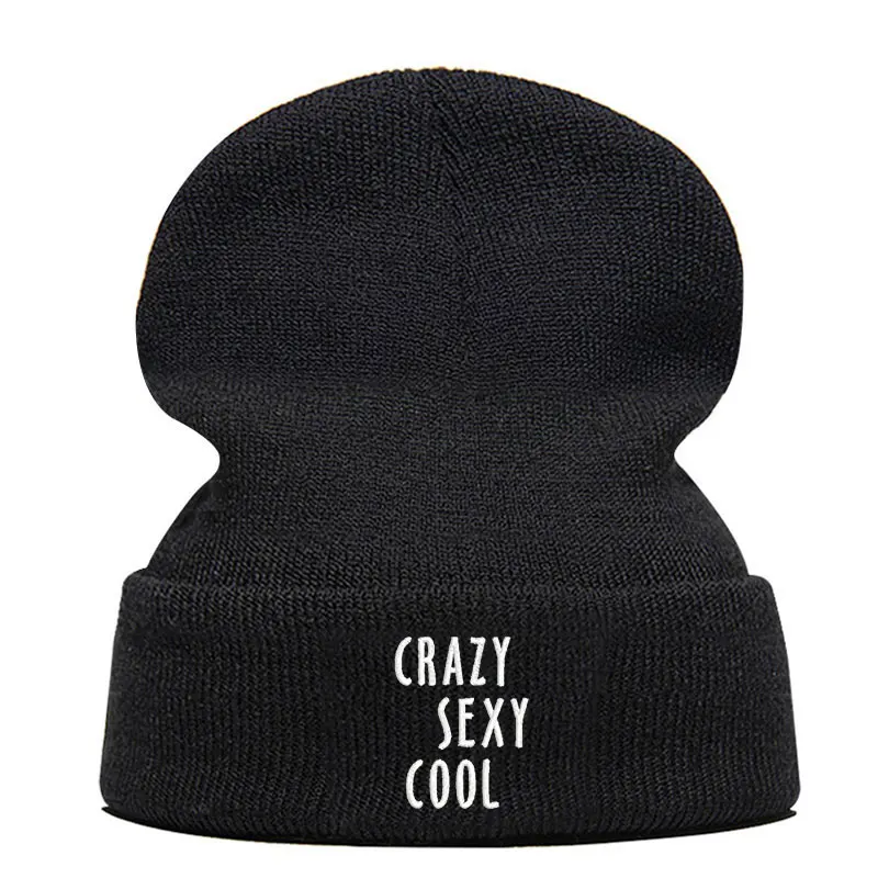 

Beanie Hat Skullie Cap Slouchy Winter Embroidery Punk Men Women Boy Girl Teens Street Dance Customized Logo Crazy Sexy Cool