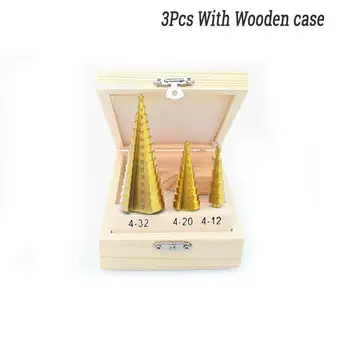 Wooden Box Cone Drill Bit Convenience Household Metalworking Step Drill Tools Titanium Plating Useful Home
Wooden Box Cone Drill Bit Convenience Household Metalworking Step Drill Tools Titanium Plating Useful Home