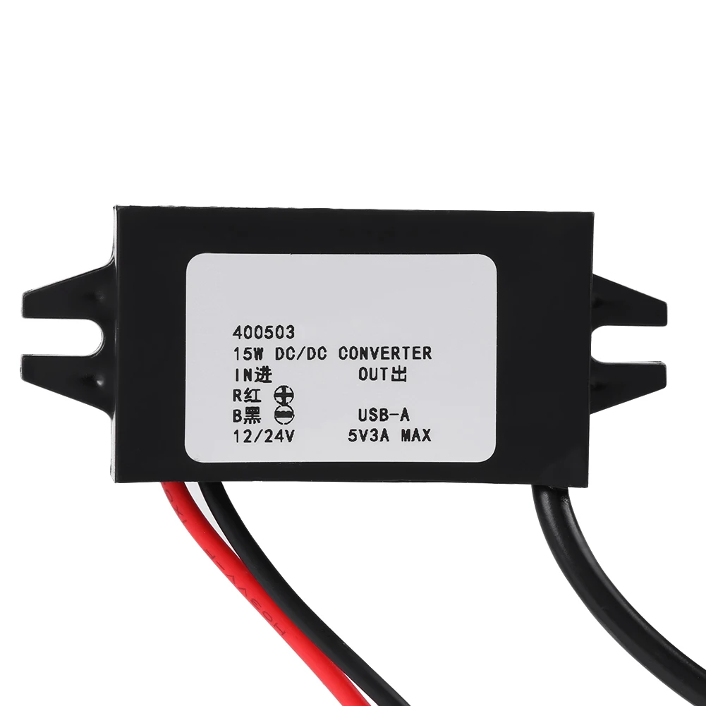1pc DC-DC Step Down Adapter 12V/24V To USB 5V 3A Converter Regulator Cable Wires Adapter Low Heat Auto Output
1pc DC-DC Step Down Adapter 12V/24V To USB 5V 3A Converter Regulator Cable Wires Adapter Low Heat Auto Output