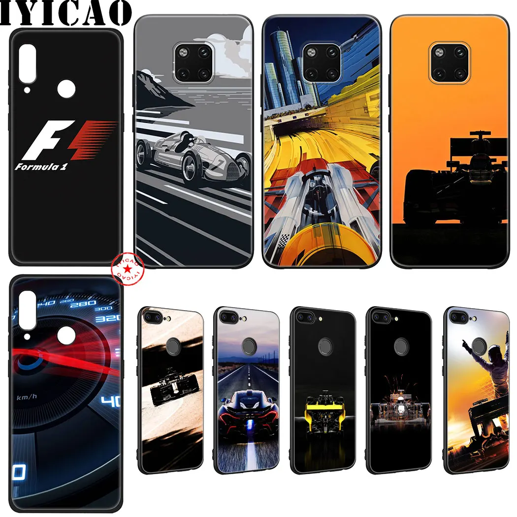 Мягкий силиконовый чехол Formula 1 для Huawei Nova Smart 5 5T 5i 4E 4 3i 3 2i 2 Lite Mate 30 20 10 Pro Lite|Бамперы|