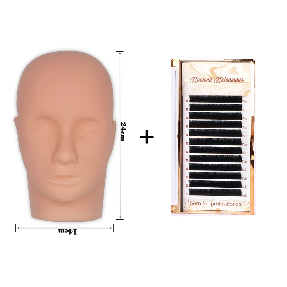 Grafting Eyelashes Trainer Tool Practice Training Lashes for Eyelash Extensions Mannequin Head Flat with Practice Lashes
Grafting Eyelashes Trainer Tool Practice Training Lashes for Eyelash Extensions Mannequin Head Flat with Practice Lashes