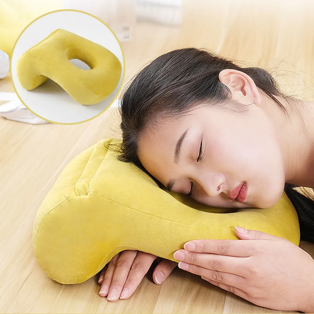 Memory Foam Sleep Pillow Desk Nap Pillow With Hollow Design Ideal For Face Down Sleeper Back Support Neck Protection Health Care
Memory Foam Sleep Pillow Desk Nap Pillow With Hollow Design Ideal For Face Down Sleeper Back Support Neck Protection Health Care