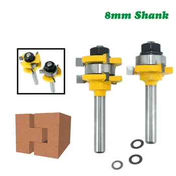 2pc/set 8mm Shank Milling Cutter Joint Assemble Router Bit Tongue & Groove Woodworking T-Slot For Woodwork Cutting Tools MC02121
2pc/set 8mm Shank Milling Cutter Joint Assemble Router Bit Tongue & Groove Woodworking T-Slot For Woodwork Cutting Tools MC02121