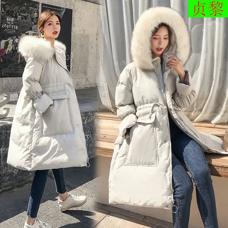 Winter Versatile Fur Collar Thick Coat 2018 New Style WOMEN'S Dress Western Style Extended Knee Cotton-padded Clothes Warm down
Winter Versatile Fur Collar Thick Coat 2018 New Style WOMEN'S Dress Western Style Extended Knee Cotton-padded Clothes Warm down