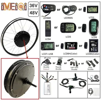 IMEIQI Electric Bicycle Kits 48V 1500W Rear Rotate Wheel Spoke Motor with Optional 16"-700C/Display/Throttle/PAS E-bike
IMEIQI Electric Bicycle Kits 48V 1500W Rear Rotate Wheel Spoke Motor with Optional 16"-700C/Display/Throttle/PAS E-bike