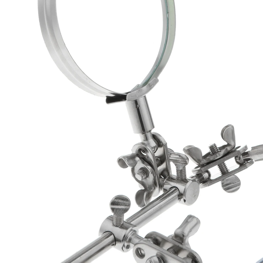 Helping Hand Repair Clamp Alligator Auxiliary Clip Magnifier W/ Spring Stand Helping Hand Repair Clamp Alligator Auxiliary Clip Magnifier W/ Spring Stand