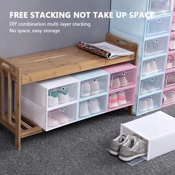 6pc thickened dustproof shoes organizer box Transparent shoe box storage shoe boxes can be superimposed combination shoe box
6pc thickened dustproof shoes organizer box Transparent shoe box storage shoe boxes can be superimposed combination shoe box