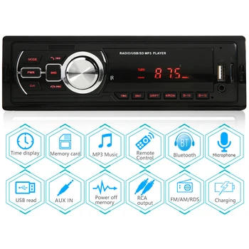 5209E Car Stereo Multimedia Audio Player Bluetooth TF Card U Disk AUX-Input FM Radio Auto Head Unit
5209E Car Stereo Multimedia Audio Player Bluetooth TF Card U Disk AUX-Input FM Radio Auto Head Unit