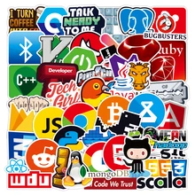 

50PCS Mobile App Logo Network Icon Cartoon Anime Stickers Skateboard Waterproof Laptop Vynil Stickers Custom Made Wholesale Bulk