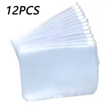 12PCS Binder Pockets A5 A6 A7 Binder Zipper Folders for 6-Ring Notebook Binder Transparent Document Filing Bags file organizer
12PCS Binder Pockets A5 A6 A7 Binder Zipper Folders for 6-Ring Notebook Binder Transparent Document Filing Bags file organizer