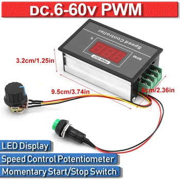 12V 24V 36V 48V 30A PWM DC Motor Speed Controller Digital Display Adjustable Stepless Governor Regulator Motor Speed Controller
12V 24V 36V 48V 30A PWM DC Motor Speed Controller Digital Display Adjustable Stepless Governor Regulator Motor Speed Controller