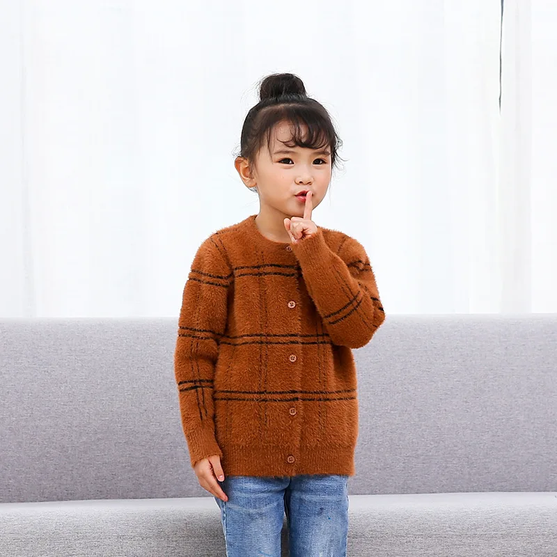 2019 New Style Autumn And Winter Childrenswear Stripes Pattern Thick Soft Mink Hair Sweater Kids' Sweater
2019 New Style Autumn And Winter Childrenswear Stripes Pattern Thick Soft Mink Hair Sweater Kids' Sweater