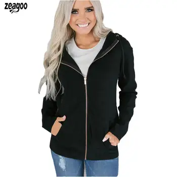 Women Casual Long Sleeve Hooded Sweatshirt Zip-up Zipper Autumn, WInter Solid Hoodie Fashion Slim
Women Casual Long Sleeve Hooded Sweatshirt Zip-up Zipper Autumn, WInter Solid Hoodie Fashion Slim