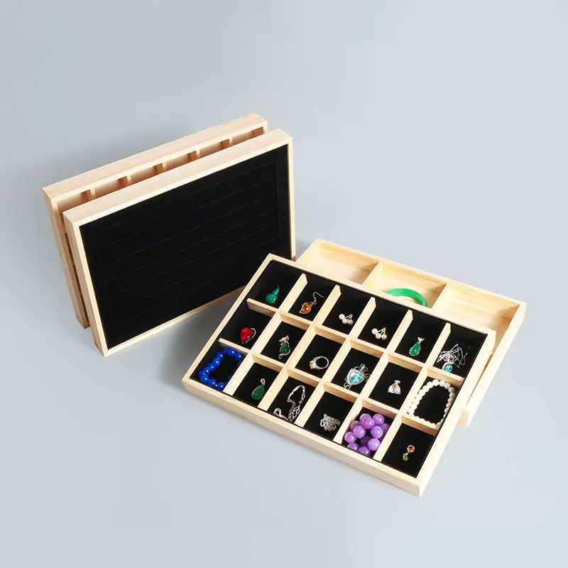 Jewelry tray wooden storage box display can be stacked plush bracket multi specifications can be customized
Jewelry tray wooden storage box display can be stacked plush bracket multi specifications can be customized