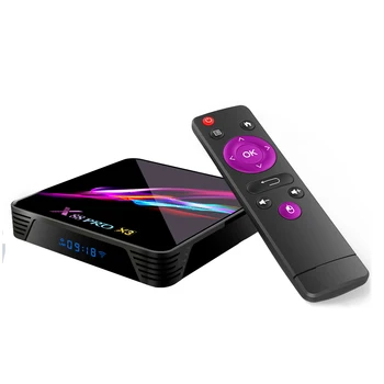 X88 PRO x3 amlogic s905x3 quad core A55 ANDROID 9.0 USB 3.0 BT DUAL WIFI 8K 4gb ram 128gb rom smart google android tv box
X88 PRO x3 amlogic s905x3 quad core A55 ANDROID 9.0 USB 3.0 BT DUAL WIFI 8K 4gb ram 128gb rom smart google android tv box