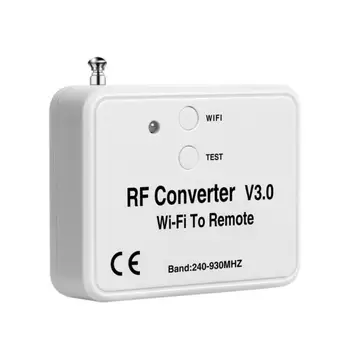 WiFi to RF Remote Control Converter Transmitter Switch Garage Door Gate Opener APP Remote Controller 300-928Mhz Mobile Control
WiFi to RF Remote Control Converter Transmitter Switch Garage Door Gate Opener APP Remote Controller 300-928Mhz Mobile Control
