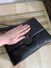 Bolso cruzado informal con cadena de hilo para mujer, Bolso de hombro Simple de diseñador a la moda, bolsos de PU, bolsos de mensajero de piel