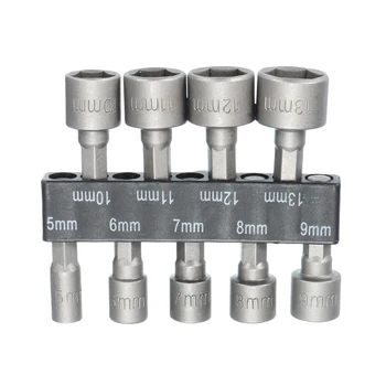 9pc/set 5-13mm Power Nut Driver Drill Bit 1/4" Hex Shank Metric Socket Wrench Screw Chrom Vanadium Steel Hand Tool Pneumatic
9pc/set 5-13mm Power Nut Driver Drill Bit 1/4" Hex Shank Metric Socket Wrench Screw Chrom Vanadium Steel Hand Tool Pneumatic
