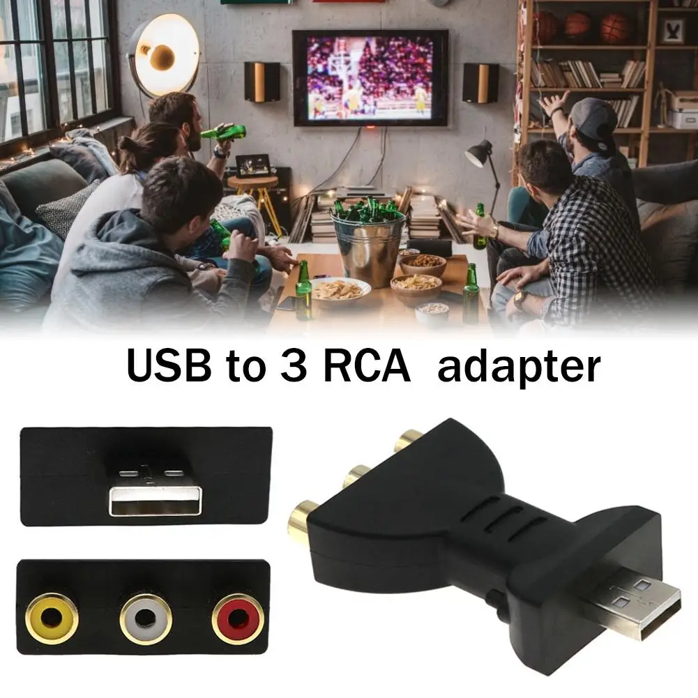 USB на RCA конвертер AV/RGB/RC видео бокс Видео Аудио адаптер AV компоненты конвертеры