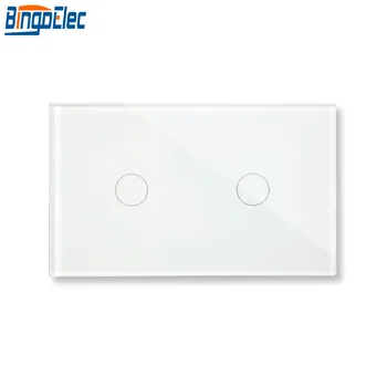 Bingoelec US/AU Standard Touch Sensor Screen Switch Luxury Crystal Glass Panel 2 Gang 1 Way Touch Light Wall Switch AC 110-250 V
Bingoelec US/AU Standard Touch Sensor Screen Switch Luxury Crystal Glass Panel 2 Gang 1 Way Touch Light Wall Switch AC 110-250 V