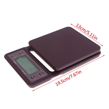 LCD Digital Household Coffee Weighing Scale Home with Timer Portable Electronic Digital Kitchen Bar Timer Balance
LCD Digital Household Coffee Weighing Scale Home with Timer Portable Electronic Digital Kitchen Bar Timer Balance