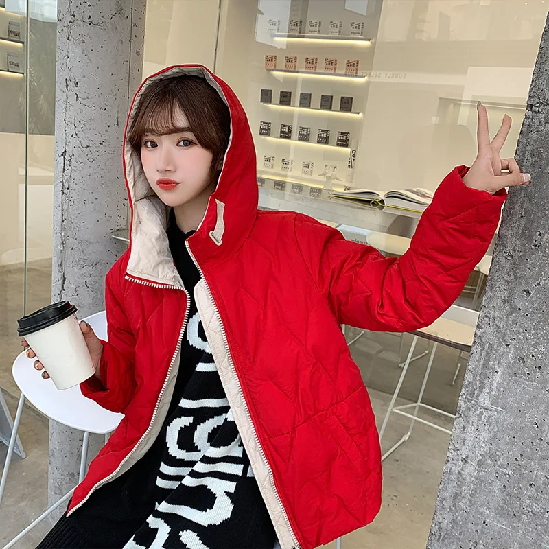 Фото Женская свободная однотонная куртка с капюшоном в стиле Слим 936 | одежда