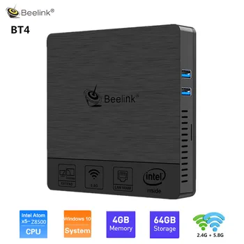 New arrival Beelink BT4 Mini PC Intel Atom X5-Z8500 Windows 10 4GB LPDDR3 64GB 2.4G/5.8G WIFI BT4.0 4K Dual Screen VGA+HDMI 
New arrival Beelink BT4 Mini PC Intel Atom X5-Z8500 Windows 10 4GB LPDDR3 64GB 2.4G/5.8G WIFI BT4.0 4K Dual Screen VGA+HDMI