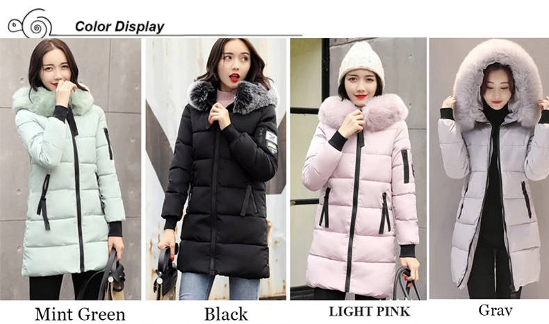 2019 hooded plus size 3XL long women winter jacket with fur collar warm thick parka cotton padded female fashion womens coat