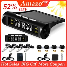 Smart Car TPMS Tire Pressure Monitoring System Solar Power Digital TMPS tire air pressure sensor wheels pressure sensors Smart Car TPMS Tire Pressure Monitoring System Solar Power Digital TMPS tire air pressure sensor wheels pressure sensors