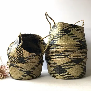 Storage Baskets Laundry Seagrass Basket Wicker Hanging Flower Pot Baskets Storage Flower Home Pot panier osier basket for toys
Storage Baskets Laundry Seagrass Basket Wicker Hanging Flower Pot Baskets Storage Flower Home Pot panier osier basket for toys