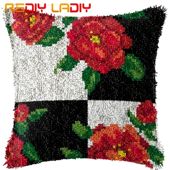 Latch Hook Cushion Red Poppies Pre-Printed Canvas Cushion Front Acrylic Yarn Crochet Pillow Case Kits Hobby & Crafts Home Decor
Latch Hook Cushion Red Poppies Pre-Printed Canvas Cushion Front Acrylic Yarn Crochet Pillow Case Kits Hobby & Crafts Home Decor