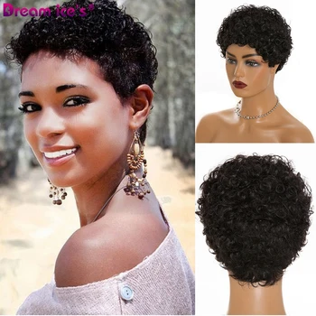 Dream.Ice's Hair Short 90%Human Hair Wigs For Black Women Afro Curl Mixed Hair Wigs Natural Colors Brazilian Hair Jerry Wigs
Dream.Ice's Hair Short 90%Human Hair Wigs For Black Women Afro Curl Mixed Hair Wigs Natural Colors Brazilian Hair Jerry Wigs