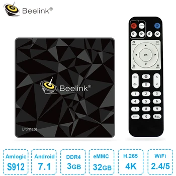 Beelink GT1 Ultimate Smart TV Box Amlogic S912 Android 7.1 TV Box Octa Core2.0GHz 3GB DDR4 32GB ROM Bluetooth 4.0 4K Set Top Box
Beelink GT1 Ultimate Smart TV Box Amlogic S912 Android 7.1 TV Box Octa Core2.0GHz 3GB DDR4 32GB ROM Bluetooth 4.0 4K Set Top Box
