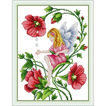 Everlasting Love Butterfly Fairy 12 Chinese Ecological Cotton Printed cross-stitch With A Printed Pattern Stampted 11CT 14CT DIY 
Everlasting Love Butterfly Fairy 12 Chinese Ecological Cotton Printed cross-stitch With A Printed Pattern Stampted 11CT 14CT DIY
