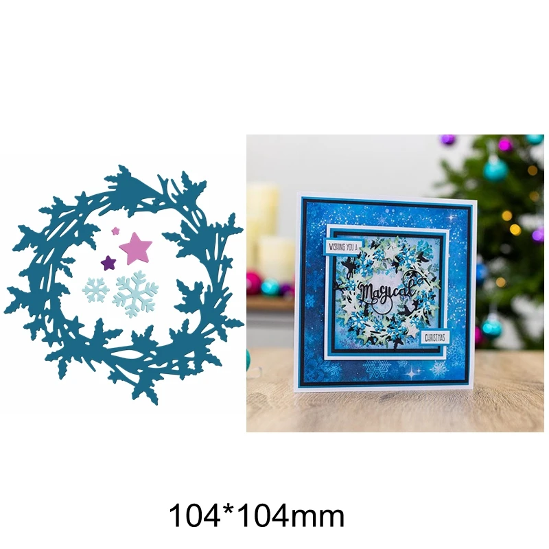 Wreath Flower Leaves Star Snowflake Hollowed Branch Frame Metal Cutting Dies Embossing Paper Cards Hot Template Scrapbook Craft
Wreath Flower Leaves Star Snowflake Hollowed Branch Frame Metal Cutting Dies Embossing Paper Cards Hot Template Scrapbook Craft