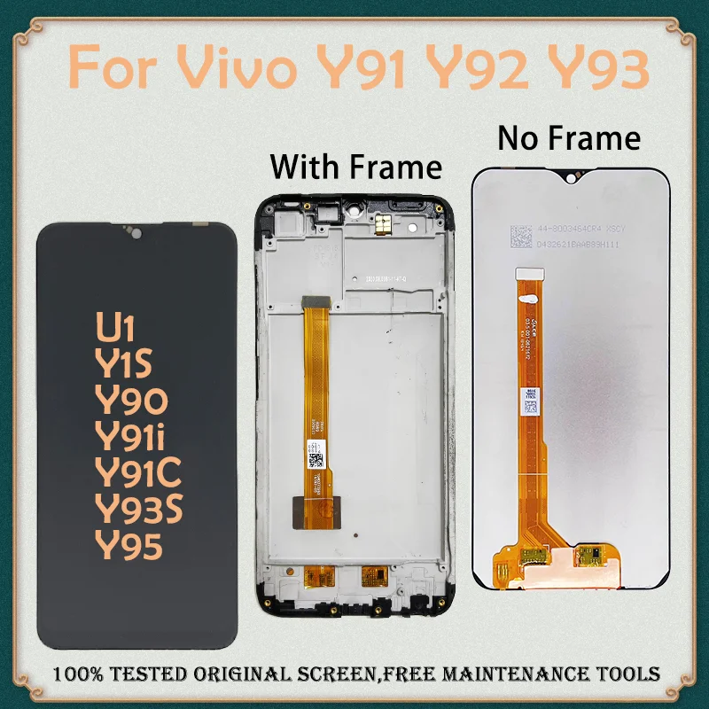6.22"Original For Vivo Y91C Y92 Y93 Y95 LCD Display Screen Touch Digitizer Assembly For Vivo U1 Y91i Y93st With Frame Replace
6.22"Original For Vivo Y91C Y92 Y93 Y95 LCD Display Screen Touch Digitizer Assembly For Vivo U1 Y91i Y93st With Frame Replace