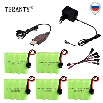 (SM Plug) 4.8v 3000mah NiMH Battery and Charger For Rc toys Cars Tanks Robots Boats Guns Ni-MH AA 4.8v Rechargeable Battery Pack
(SM Plug) 4.8v 3000mah NiMH Battery and Charger For Rc toys Cars Tanks Robots Boats Guns Ni-MH AA 4.8v Rechargeable Battery Pack