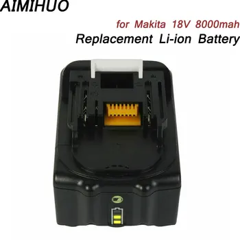Portable 18V 8.0Ah 8000mah Rechargeable Li-ion Battery for Makita BL1860 BL1850 Replacement Cordless Drill Power Tool Battery
Portable 18V 8.0Ah 8000mah Rechargeable Li-ion Battery for Makita BL1860 BL1850 Replacement Cordless Drill Power Tool Battery