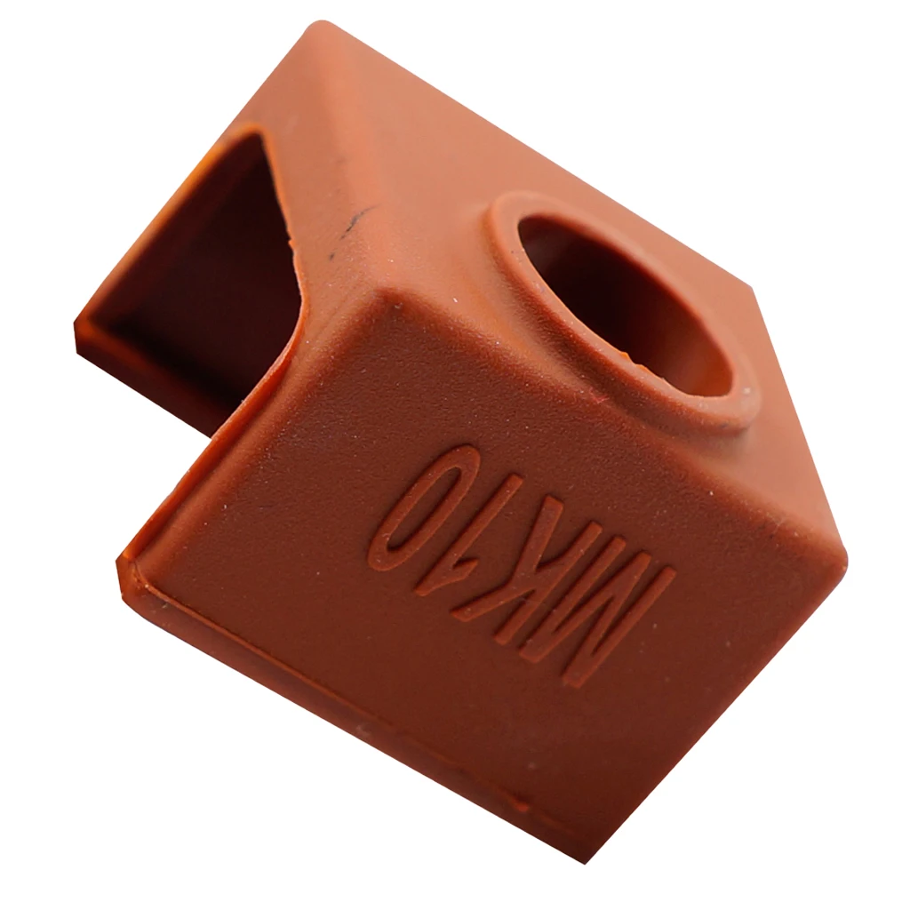 Silicone Socks Cover Instead Ceramic Insulation For MK10 Printer, Soft Rubber Heater Block Sleeve Protector Coffee Silicone Socks Cover Instead Ceramic Insulation For MK10 Printer, Soft Rubber Heater Block Sleeve Protector Coffee