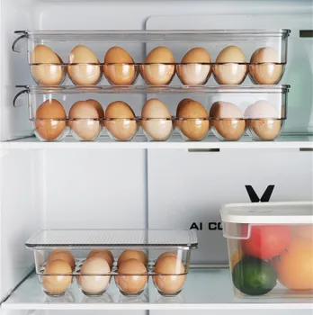 Fridge Egg Storage Box with Lid 21-Grid Plastic Egg Tray Holder Organizer Box Container Egg Dispenser for Refrigerator Capacity
Fridge Egg Storage Box with Lid 21-Grid Plastic Egg Tray Holder Organizer Box Container Egg Dispenser for Refrigerator Capacity