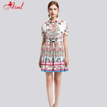Designer 2020 Fashion Runway Summer Lapel crystal Dress Female Short Sleeve Beaded Floral-Print Bandage Elegant Thin Mini Dress
Designer 2020 Fashion Runway Summer Lapel crystal Dress Female Short Sleeve Beaded Floral-Print Bandage Elegant Thin Mini Dress